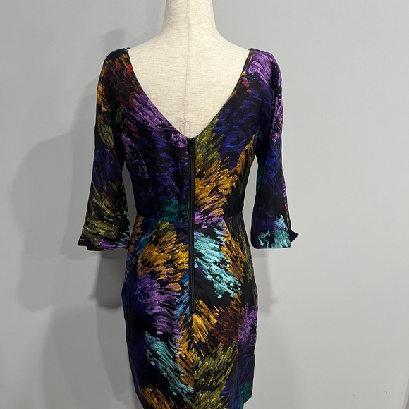 Milly of New York Multicolor‎ Abstract Print Women's Dress 4 - Picture 6 of 6
